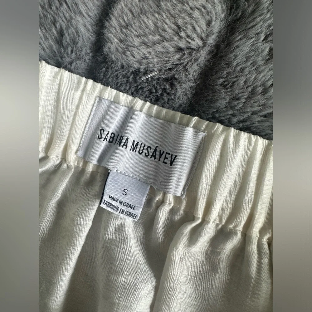 NWOT Sabina Musayev Priscilla Off White Ruffle Skirt - Picture 10 of 11